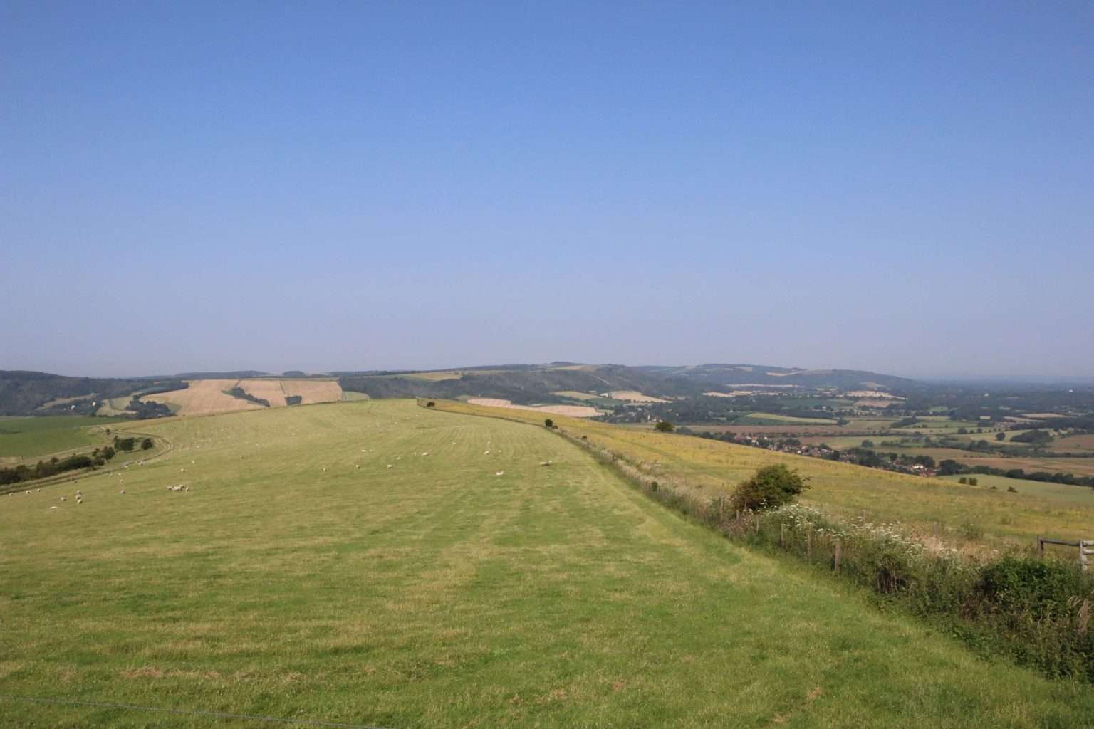 a view back to the Downs